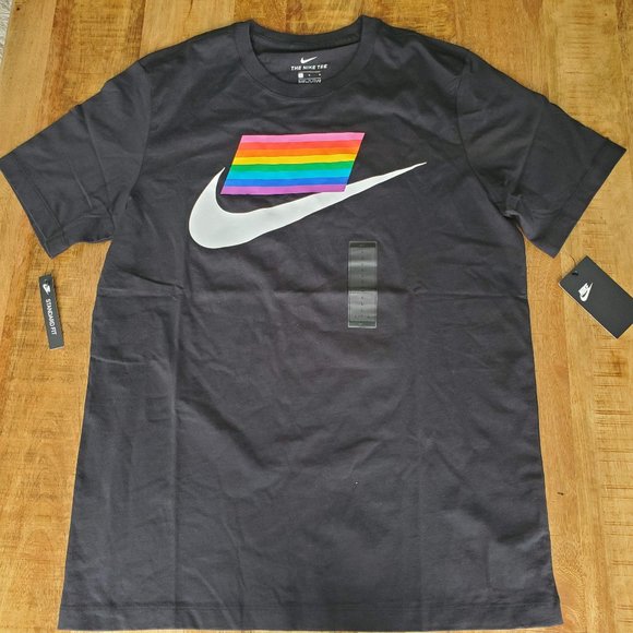 Nike / Pride BE TRUE Shirt Black/White / Sz L / CD - Picture 1 of 5